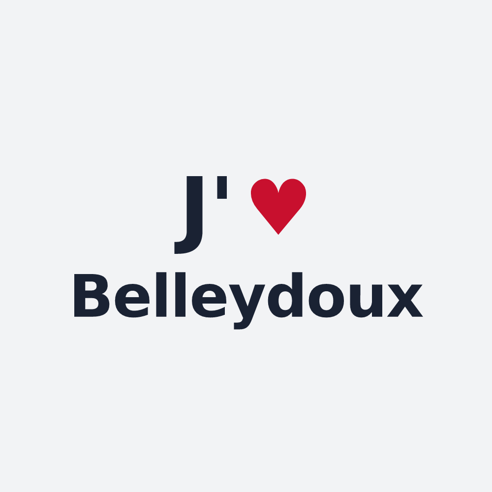 Poster personnalisé Belleydoux — design J'aime Belleydoux