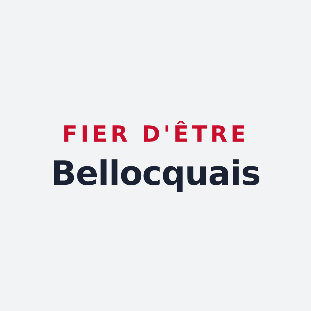 Poster « Fier d'être Bellocquais » — design pour Bellocq