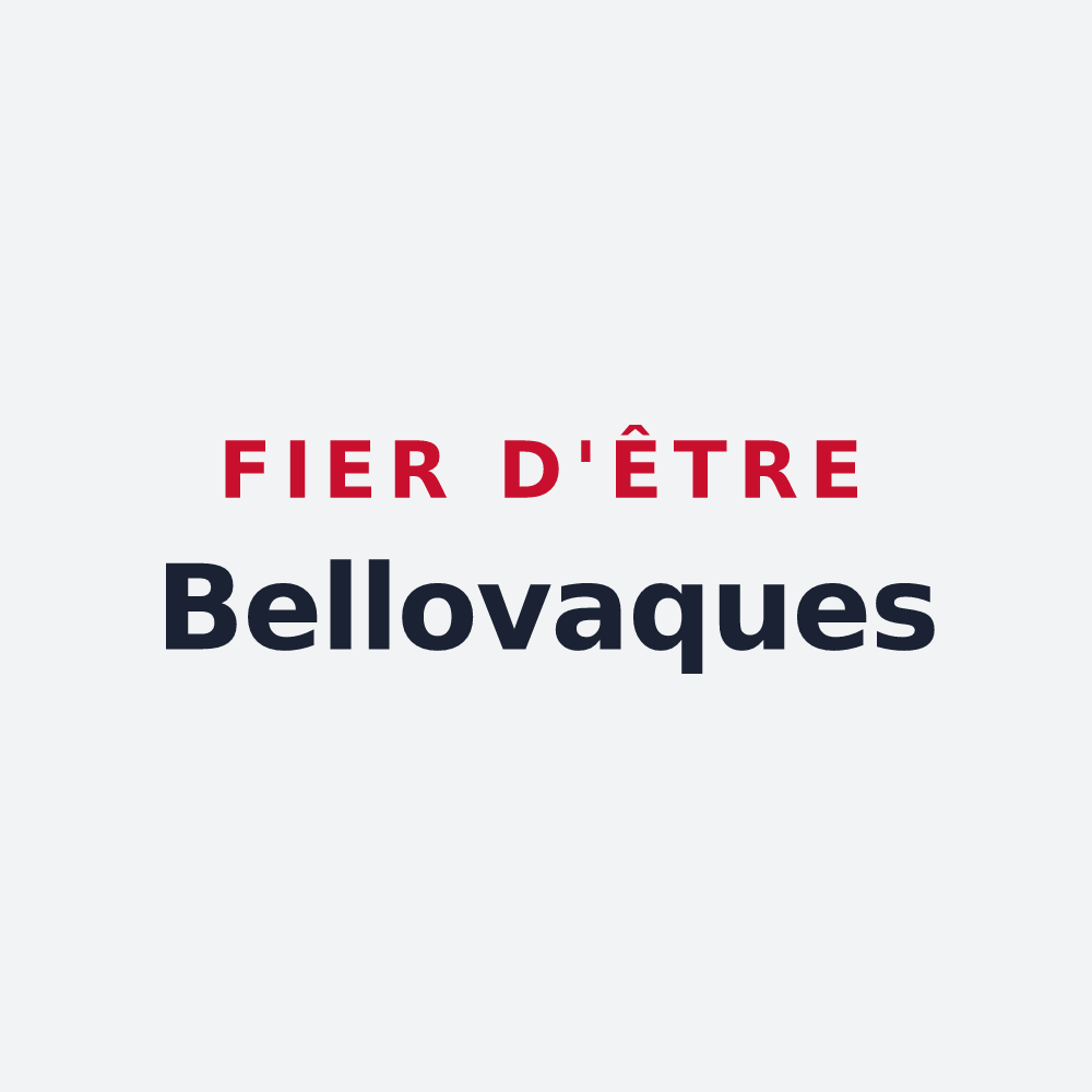 Poster « Fier d'être Bellovaques » — design pour Belloy-sur-Somme