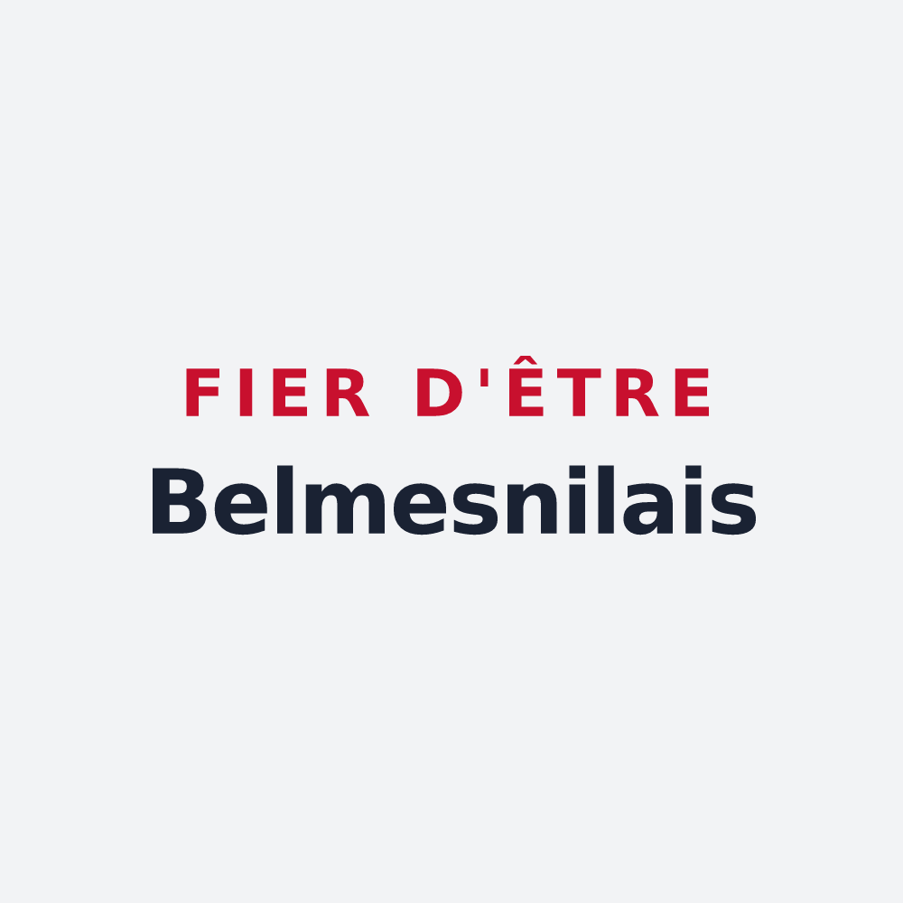 Poster « Fier d'être Belmesnilais » — design pour Belmesnil