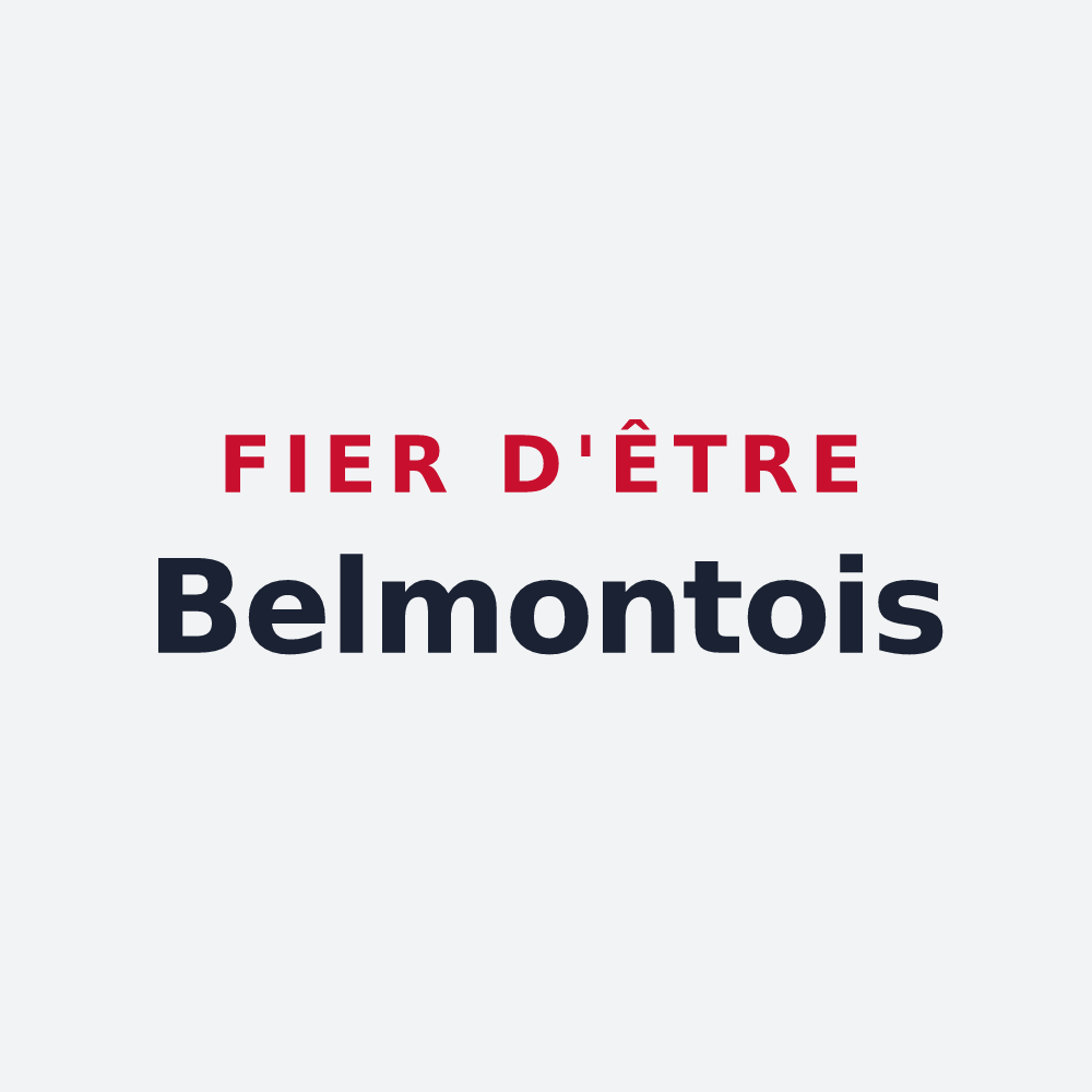 Poster « Fier d'être Belmontois » — design pour Belmont-sur-Buttant