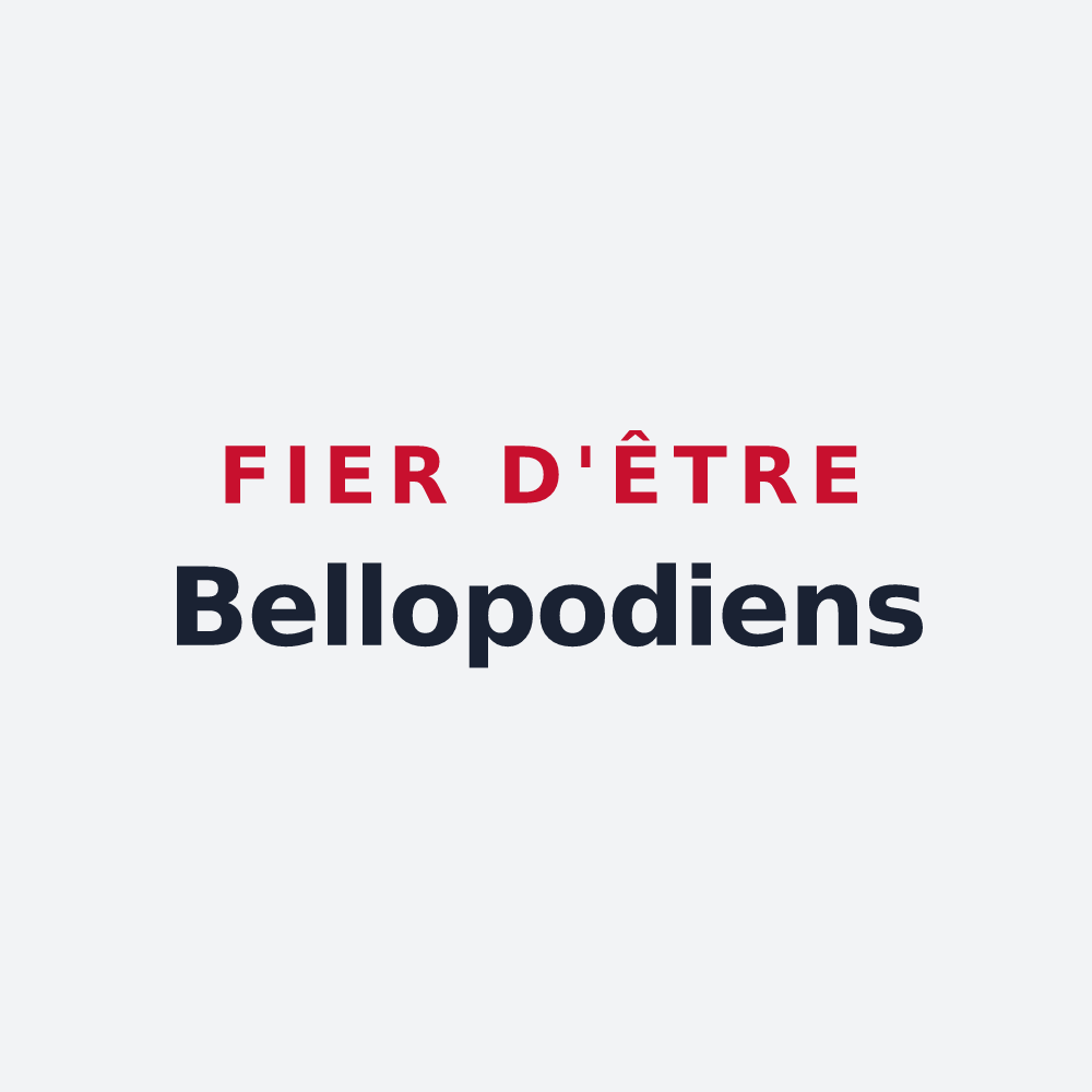 Poster « Fier d'être Bellopodiens » — design pour Belpech
