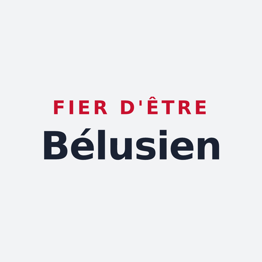 Poster « Fier d'être Bélusien » — design pour Bélus