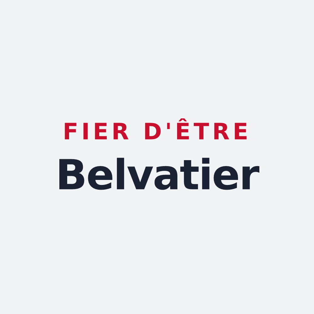 Poster « Fier d'être Belvatier » — design pour Belval-sous-Châtillon