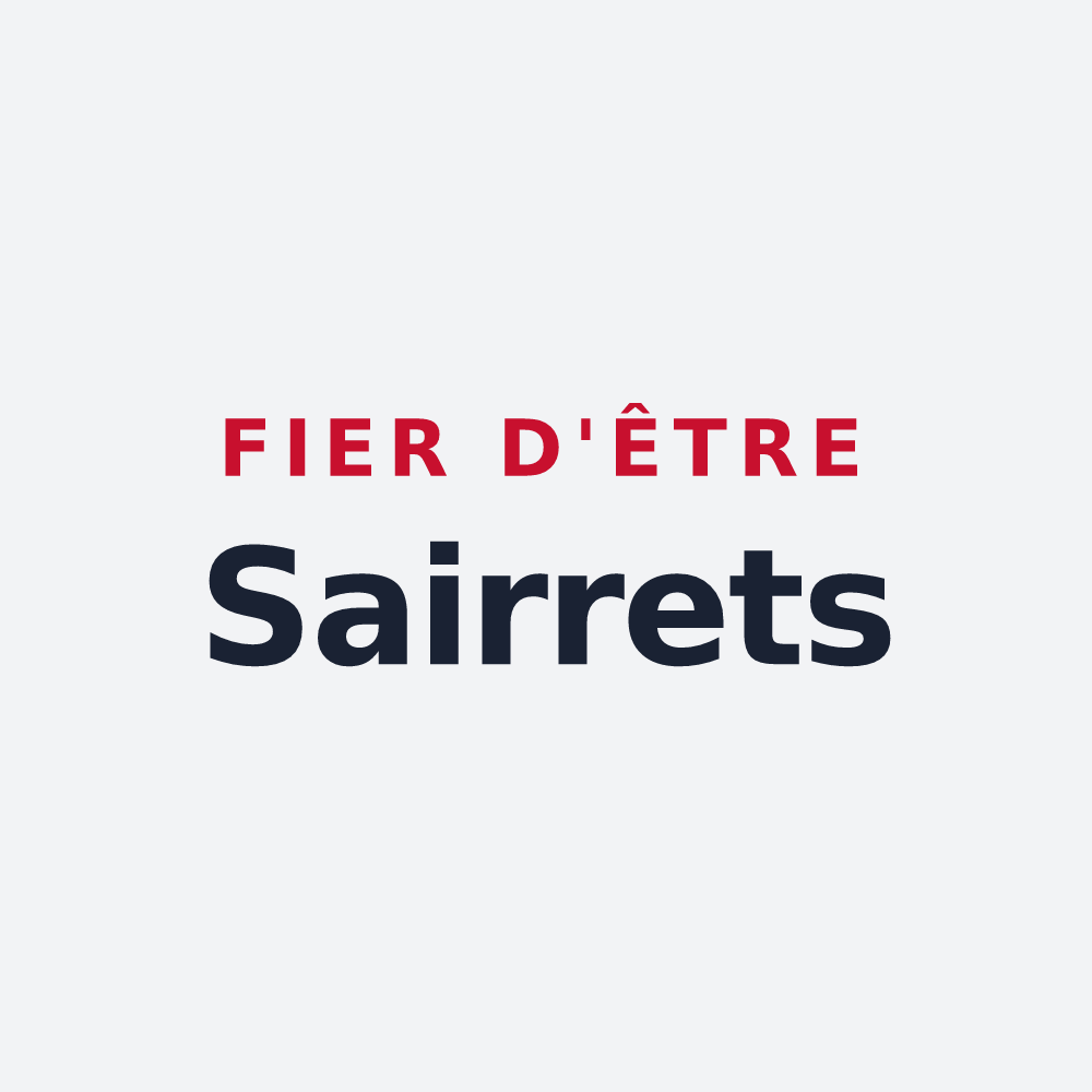 Poster « Fier d'être Sairrets » — design pour Belverne
