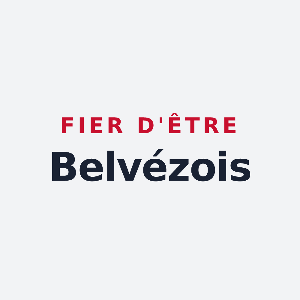 Poster « Fier d'être Belvézois » — design pour Belvèze-du-Razès