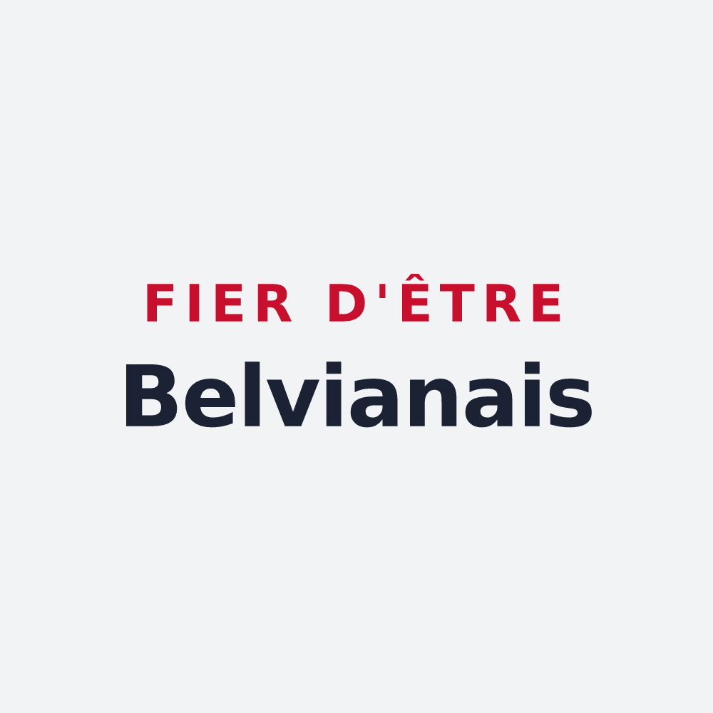 Poster « Fier d'être Belvianais » — design pour Belvianes-et-Cavirac