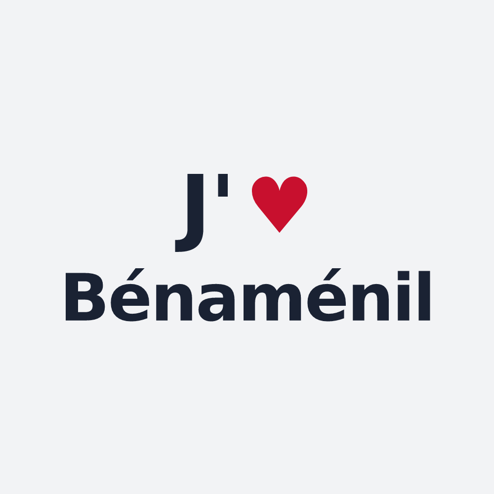 Poster personnalisé Bénaménil — design J'aime Bénaménil