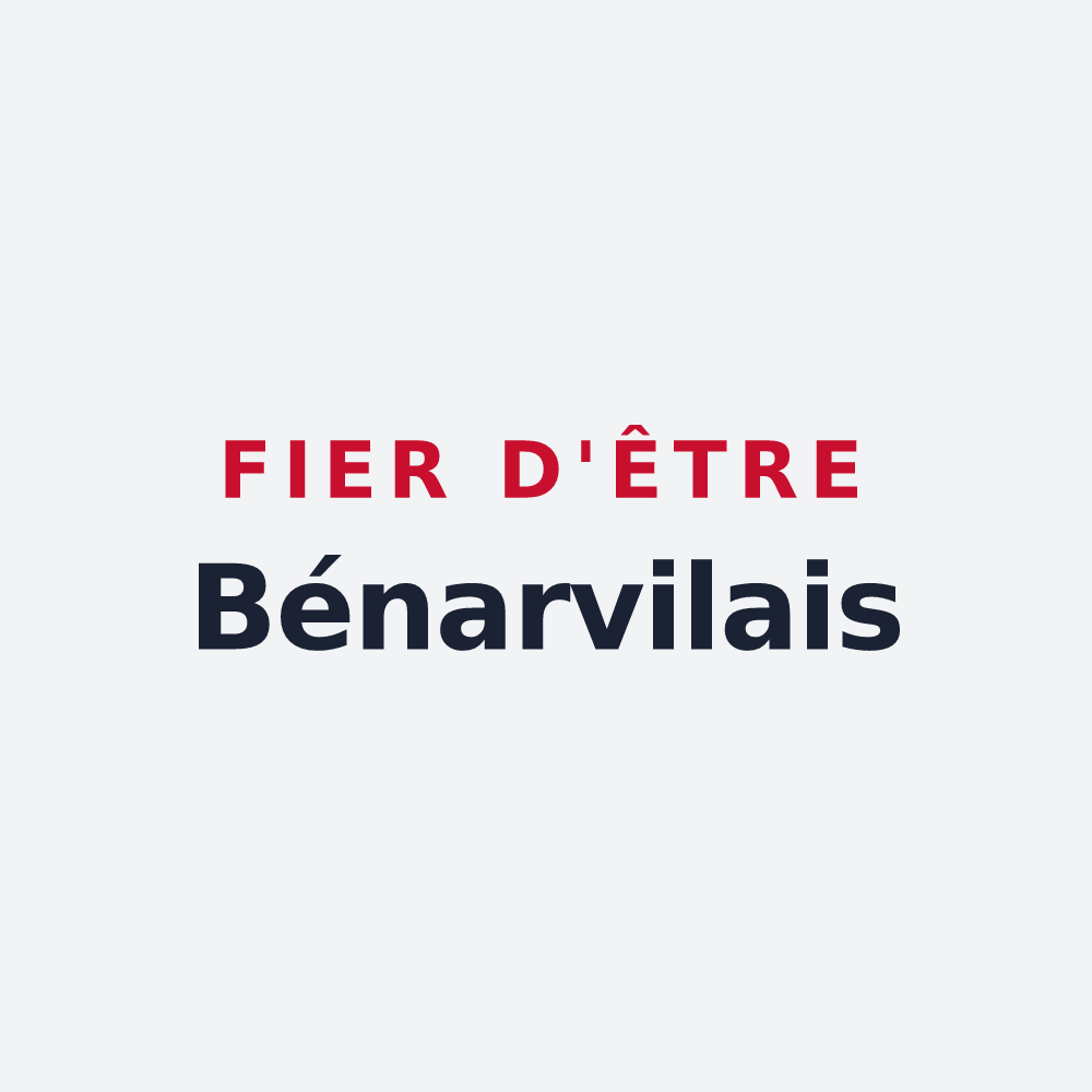 Poster « Fier d'être Bénarvilais » — design pour Bénarville