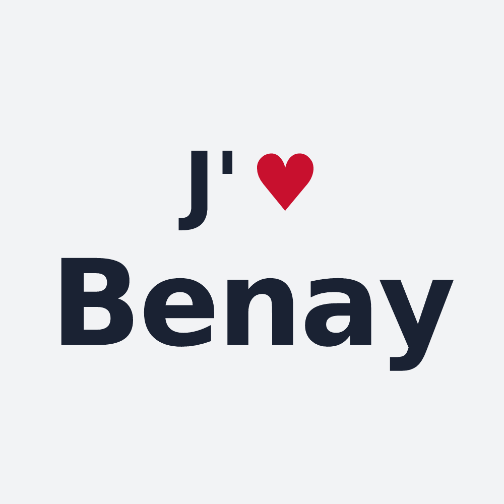 Poster personnalisé Benay — design J'aime Benay