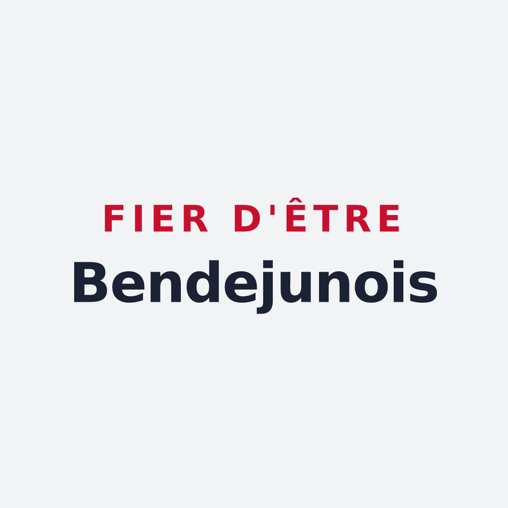 Poster « Fier d'être Bendejunois » — design pour Bendejun