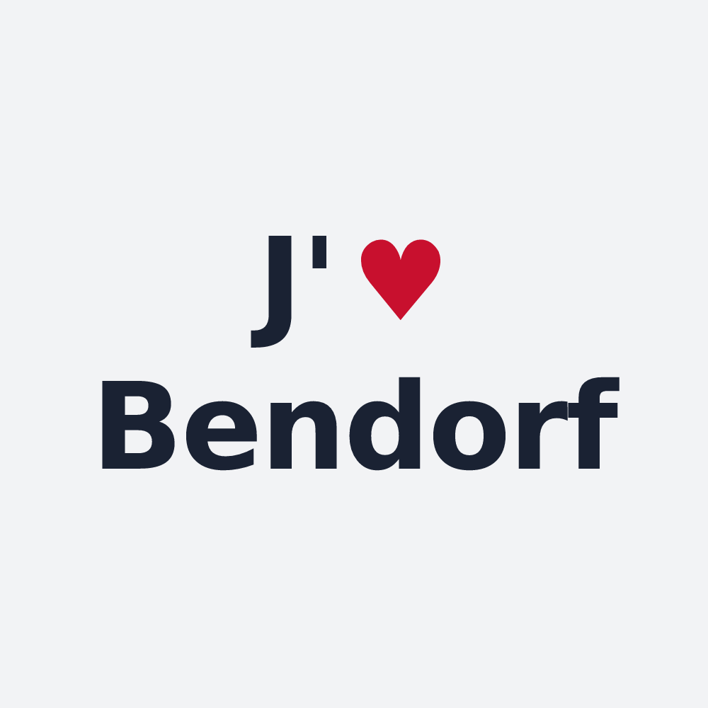 Poster personnalisé Bendorf — design J'aime Bendorf