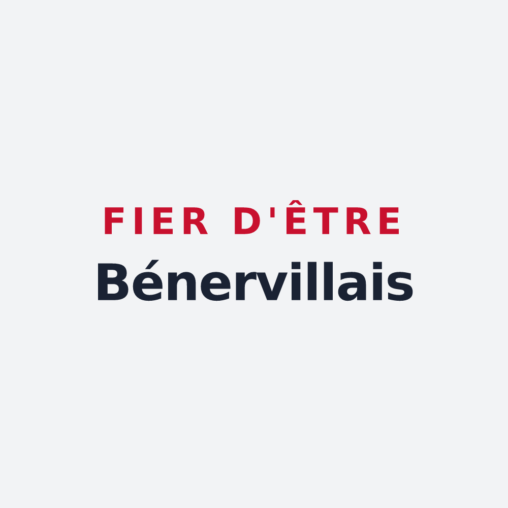 Poster « Fier d'être Bénervillais » — design pour Benerville-sur-Mer