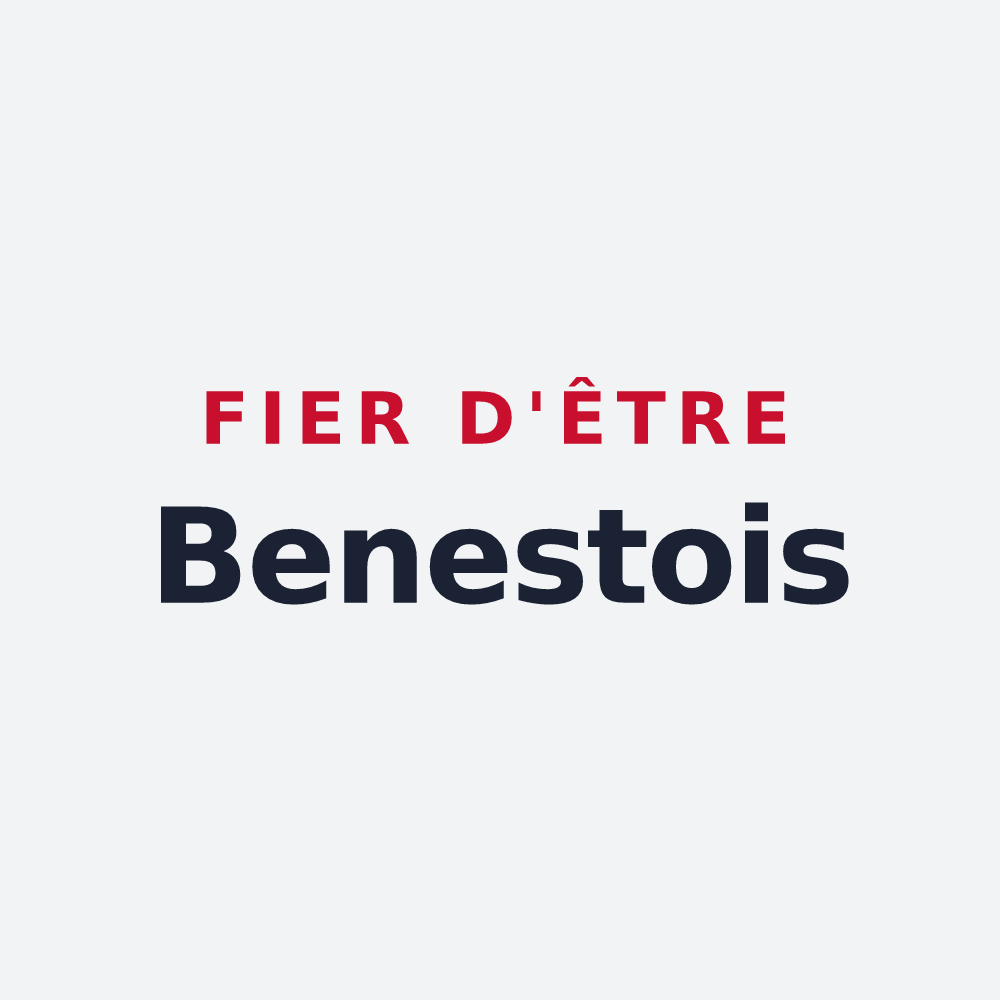 Poster « Fier d'être Benestois » — design pour Benest