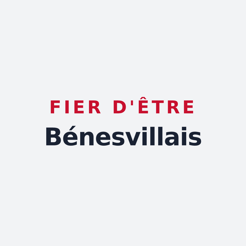 Poster « Fier d'être Bénesvillais » — design pour Bénesville