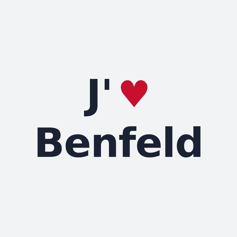 Poster personnalisé Benfeld — design J'aime Benfeld