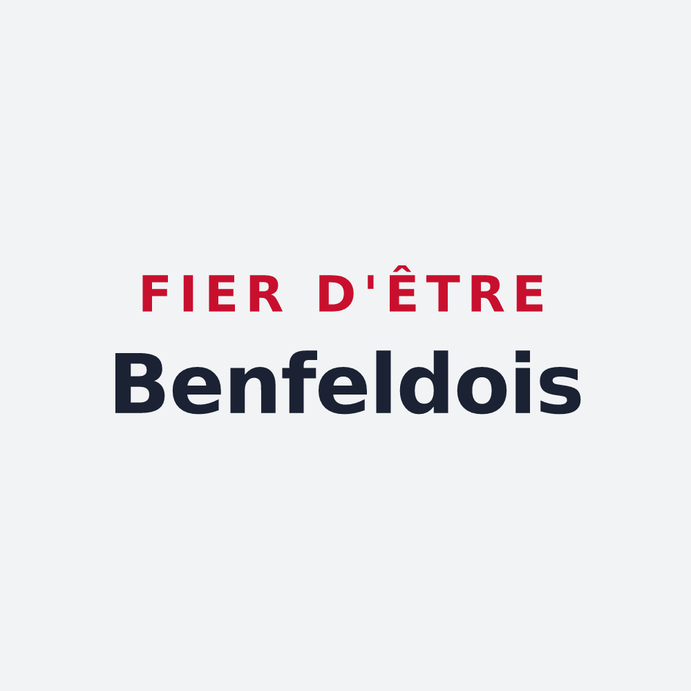 Poster « Fier d'être Benfeldois » — design pour Benfeld