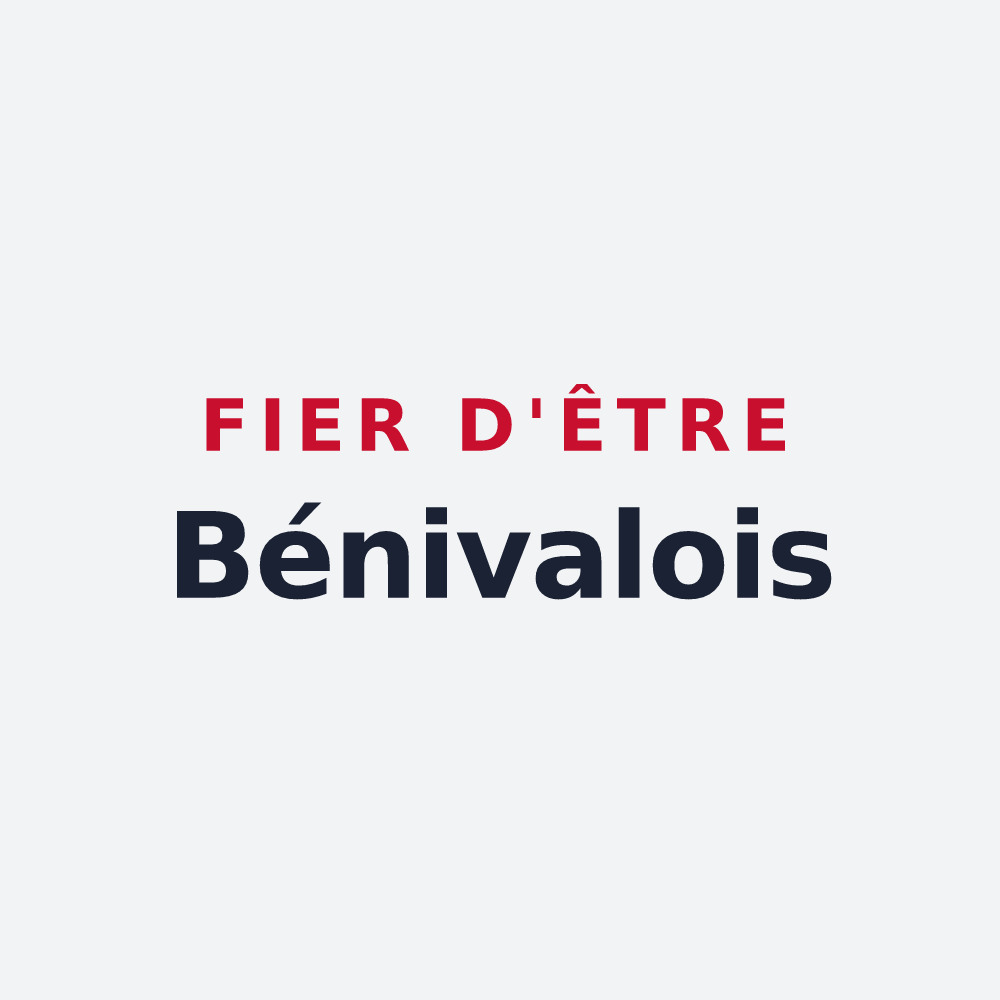 Poster « Fier d'être Bénivalois » — design pour Bénivay-Ollon