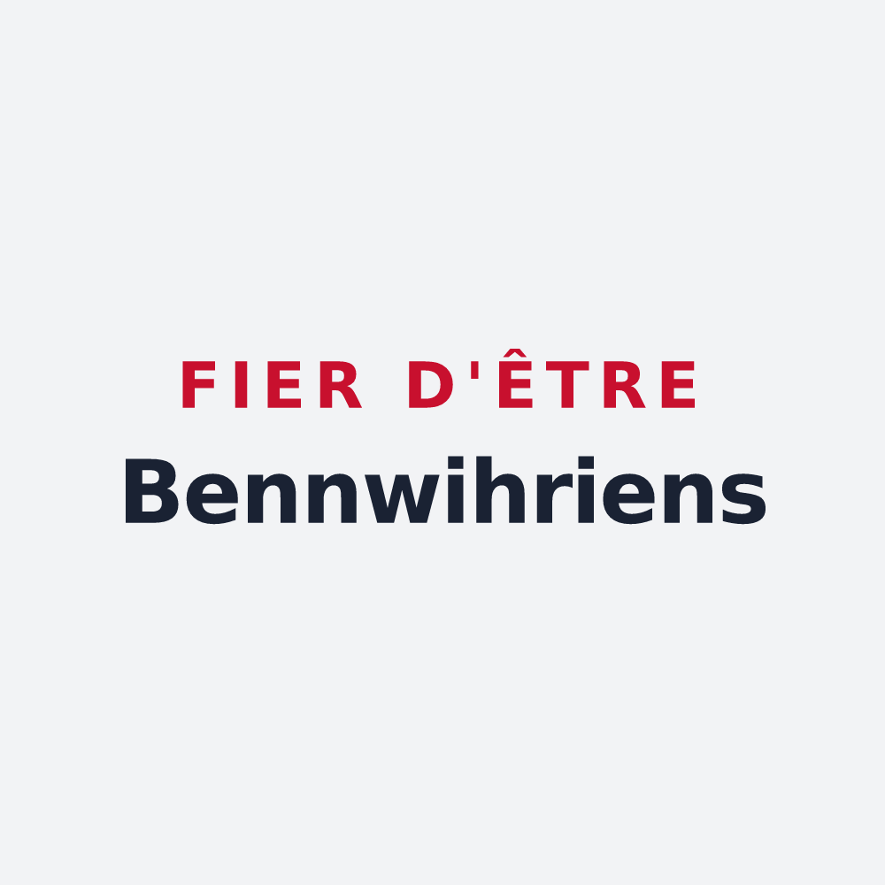 Poster « Fier d'être Bennwihriens » — design pour Bennwihr