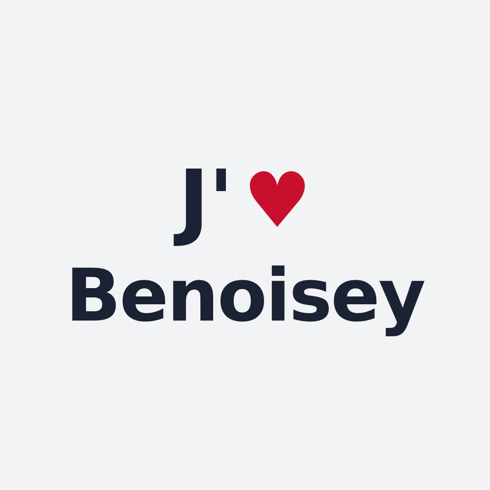 Poster personnalisé Benoisey — design J'aime Benoisey