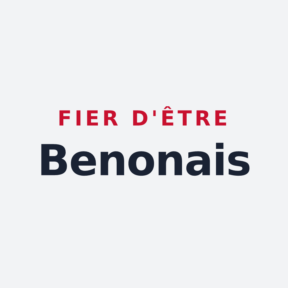 Poster « Fier d'être Benonais » — design pour Benon