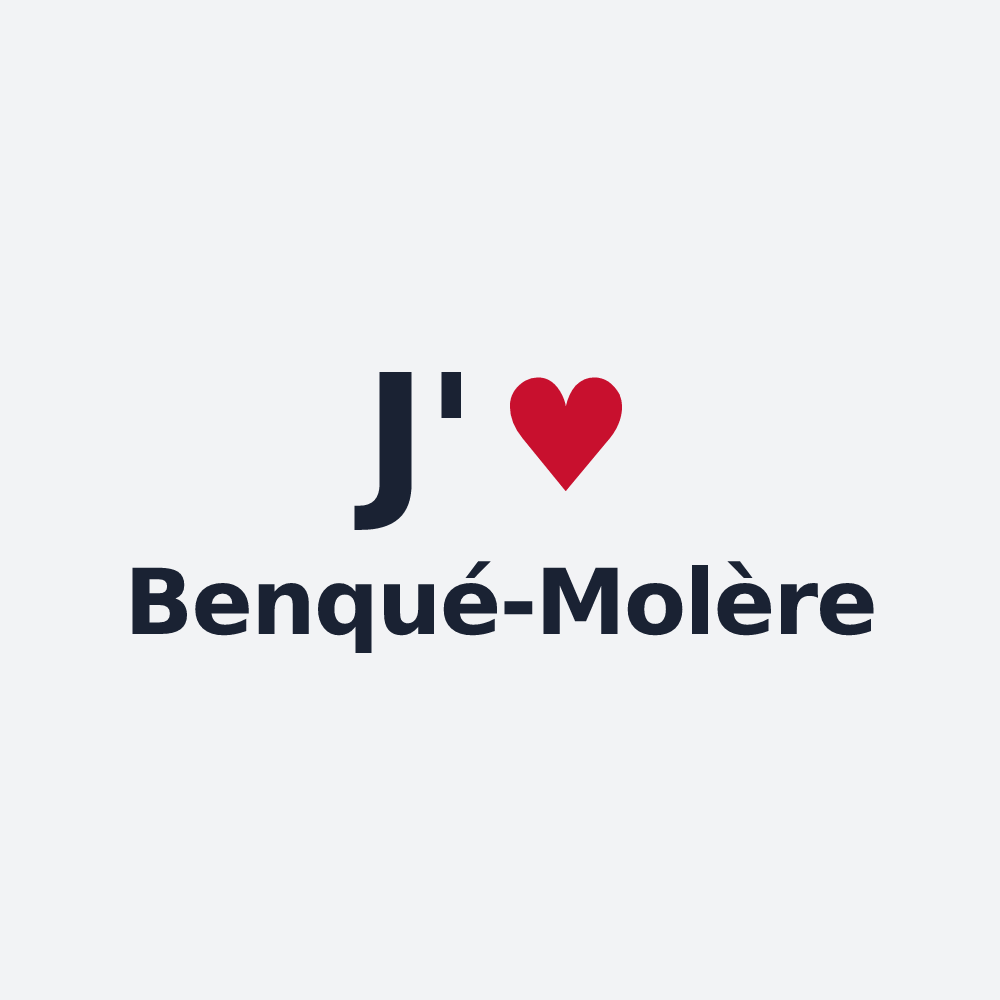 Poster personnalisé Benqué-Molère — design J'aime Benqué-Molère
