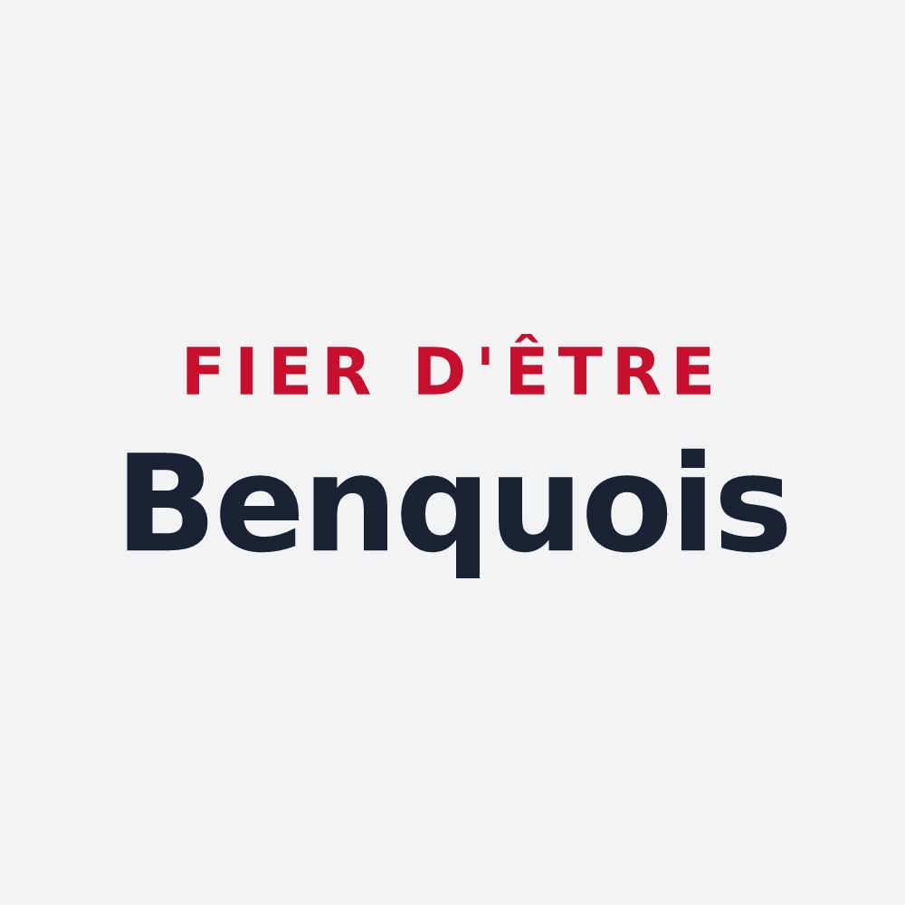 Poster « Fier d'être Benquois » — design pour Benque