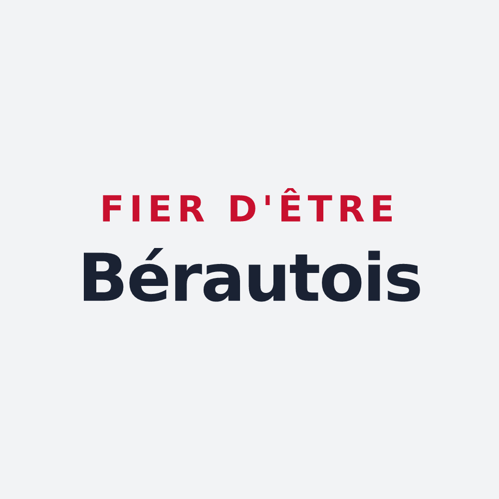 Poster « Fier d'être Bérautois » — design pour Béraut