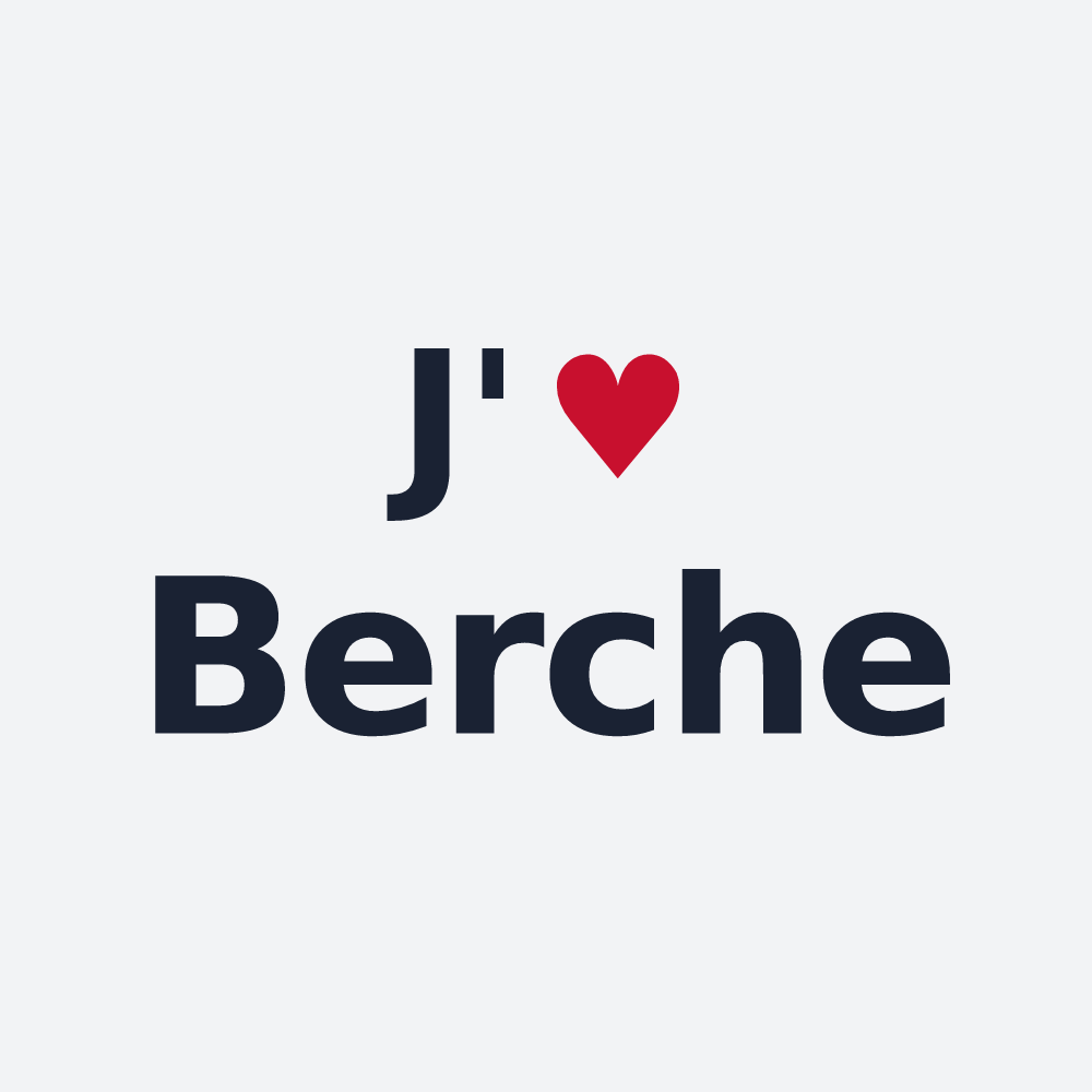 Poster personnalisé Berche — design J'aime Berche
