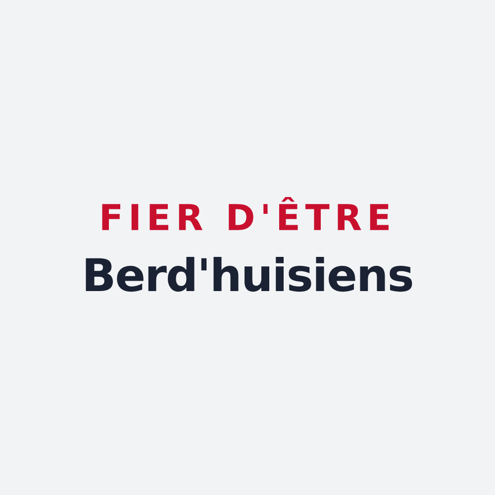 Poster « Fier d'être Berd'huisiens » — design pour Berd'huis