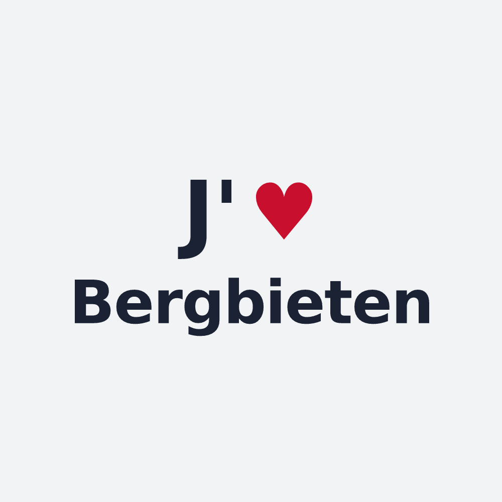 Poster personnalisé Bergbieten — design « J'aime Bergbieten » imprimé sur le poster