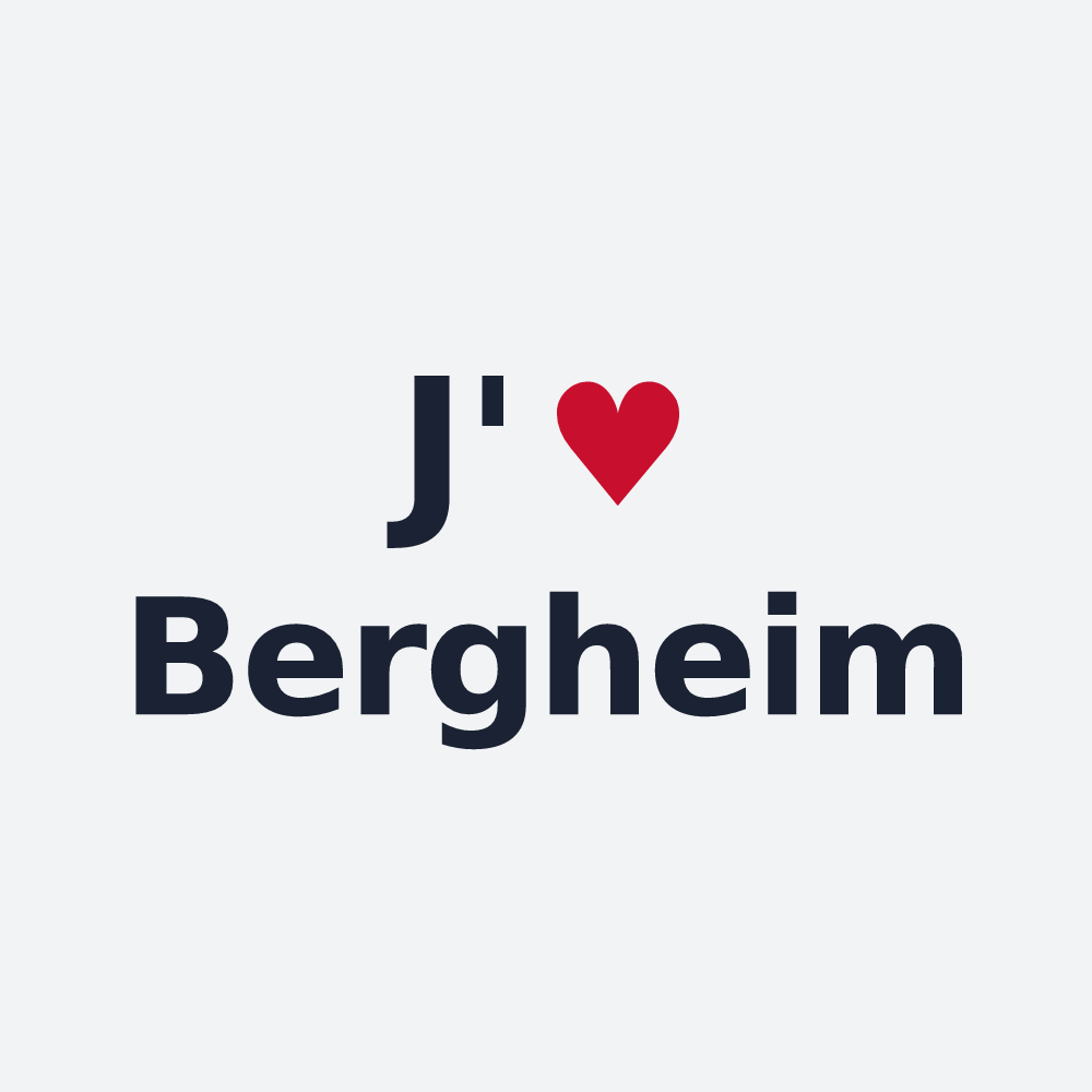 Poster personnalisé Bergheim — design J'aime Bergheim