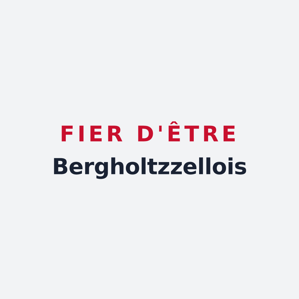 Poster « Fier d'être Bergholtzzellois » — design pour Bergholtzzell