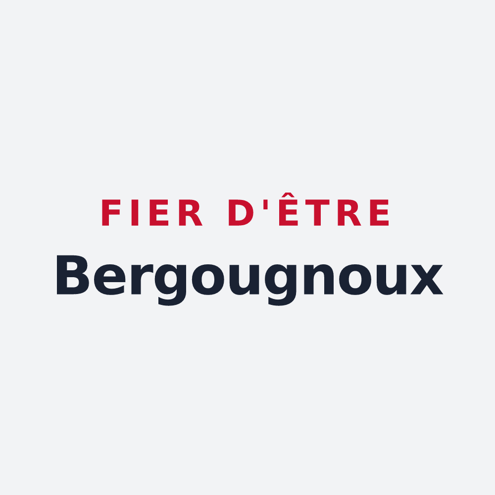 Poster « Fier d'être Bergougnoux » — design pour Bergonne