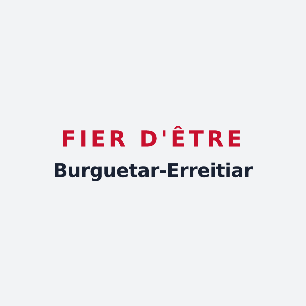 Poster « Fier d'être Burguetar-Erreitiar » — design pour Bergouey-Viellenave
