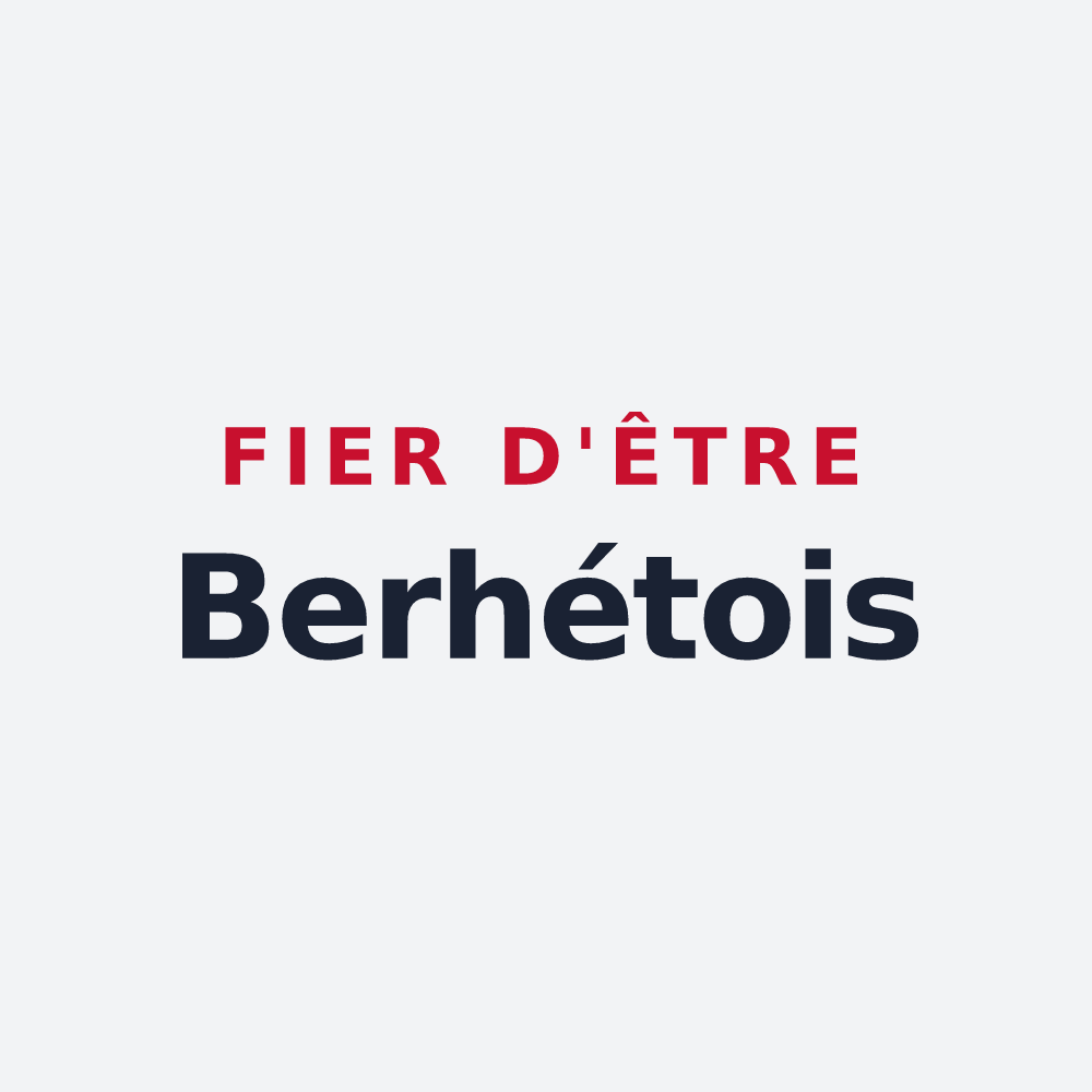 Poster « Fier d'être Berhétois » — design pour Berhet