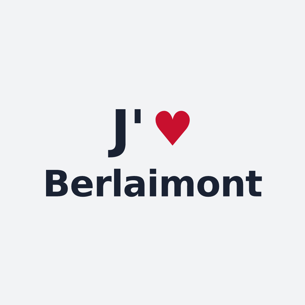 Poster personnalisé Berlaimont — design J'aime Berlaimont