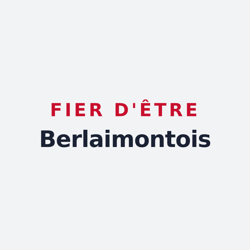 Poster « Fier d'être Berlaimontois » — design pour Berlaimont