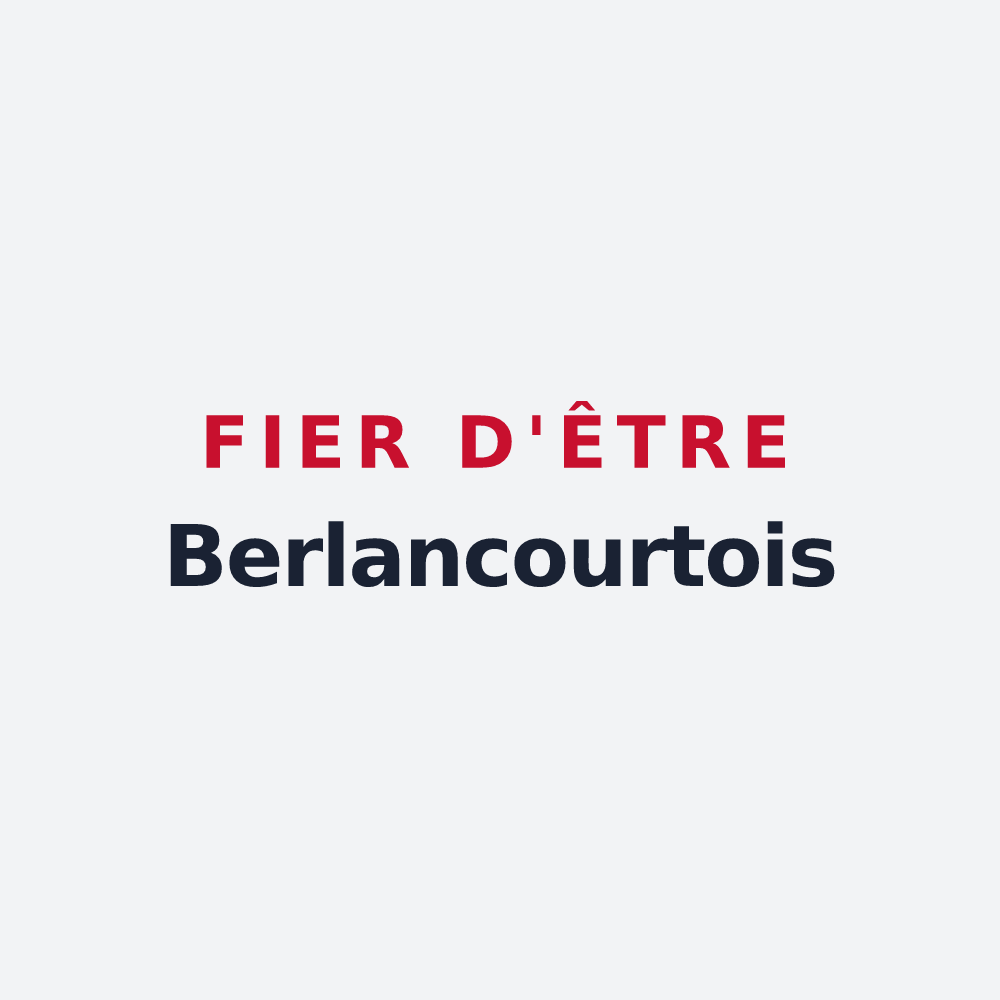 Poster « Fier d'être Berlancourtois » — design pour Berlancourt