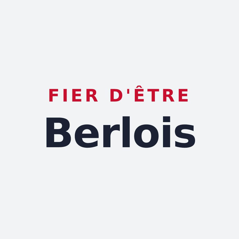 Poster « Fier d'être Berlois » — design pour Berles-Monchel