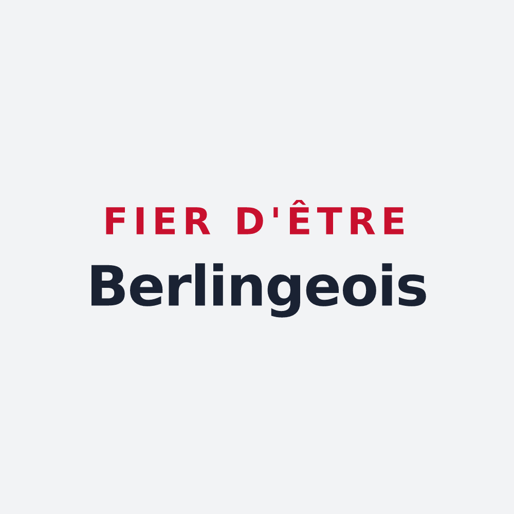 Poster « Fier d'être Berlingeois » — design pour Berling
