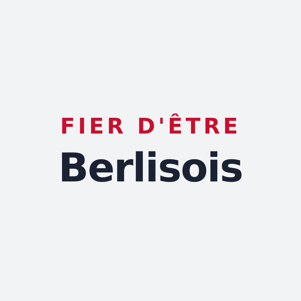 Poster « Fier d'être Berlisois » — design pour Berlise