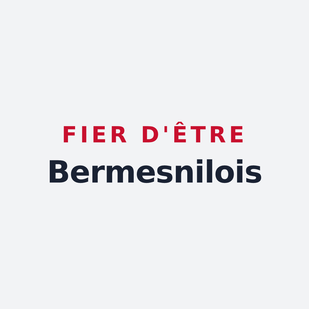 Poster « Fier d'être Bermesnilois » — design pour Bermesnil