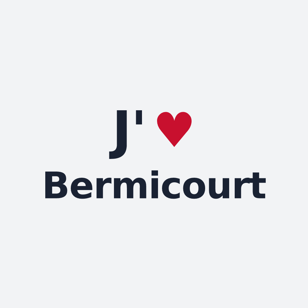 Poster personnalisé Bermicourt — design J'aime Bermicourt