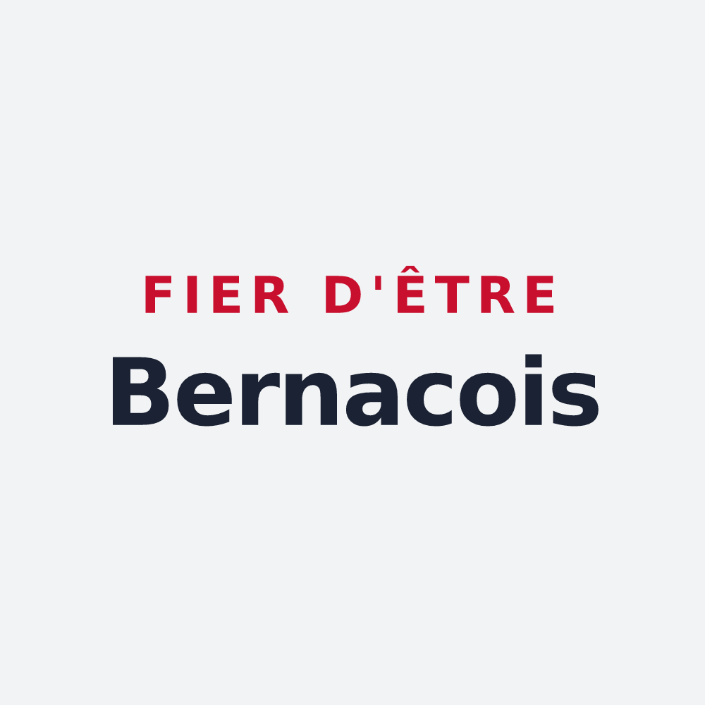 Poster « Fier d'être Bernacois » — design pour Bernac