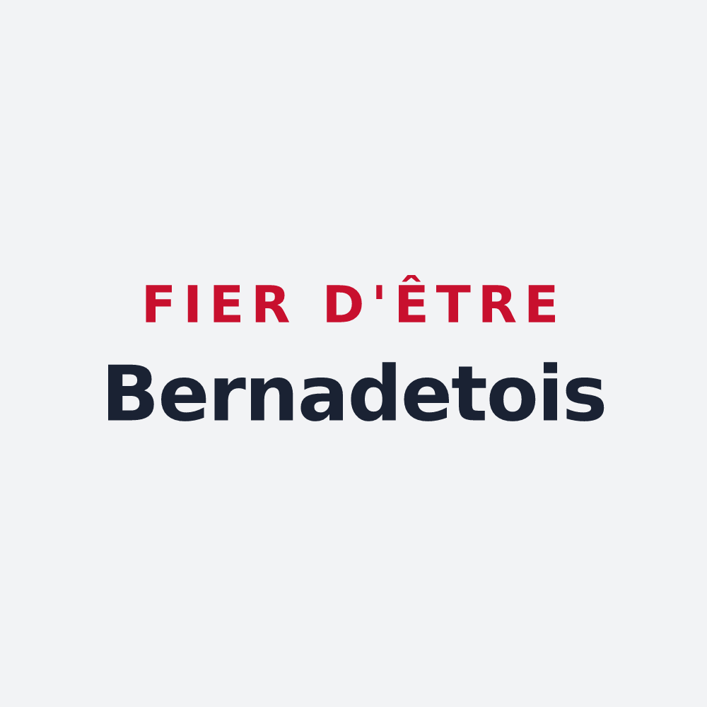 Poster « Fier d'être Bernadetois » — design pour Bernadets-Debat