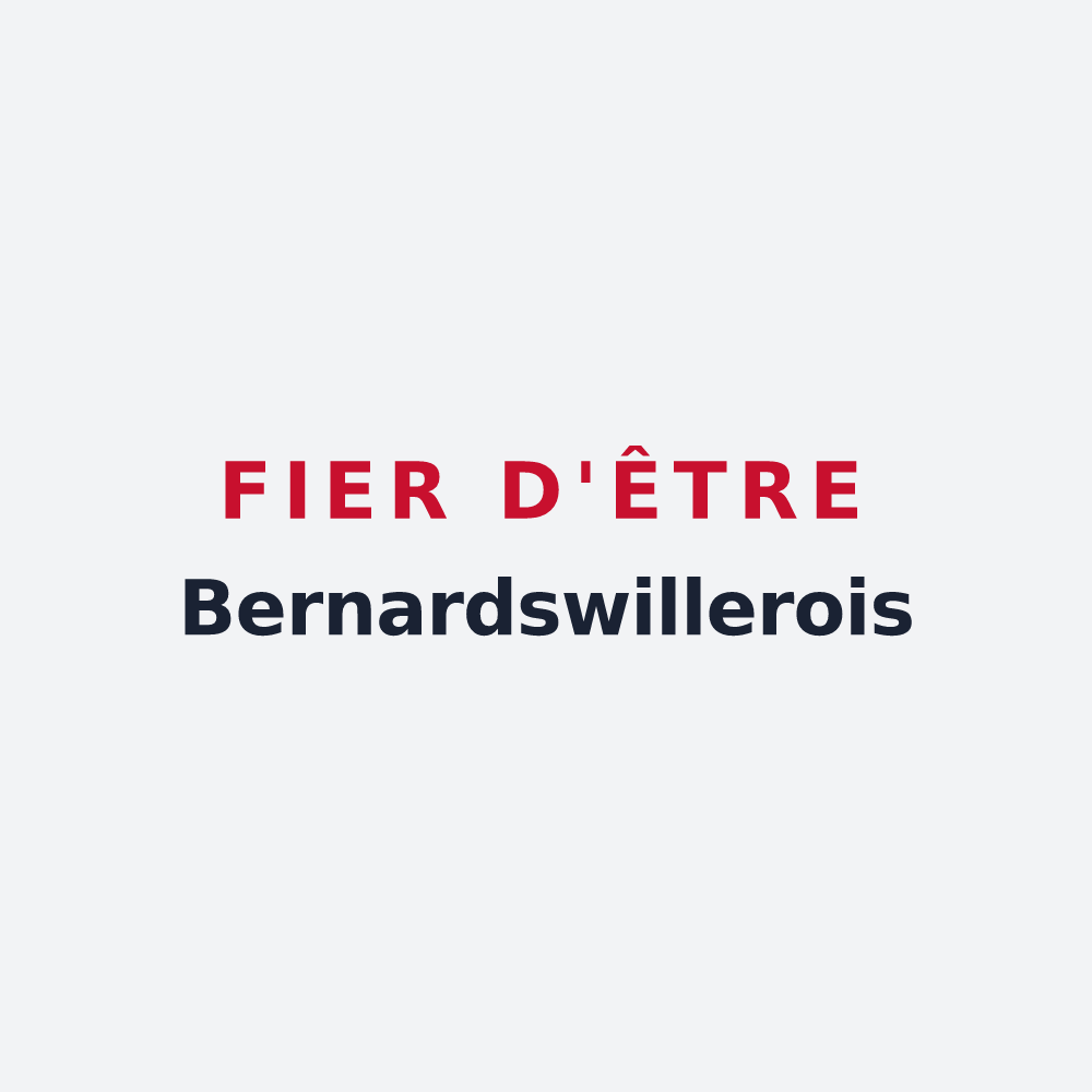 Poster « Fier d'être Bernardswillerois » — design pour Bernardswiller