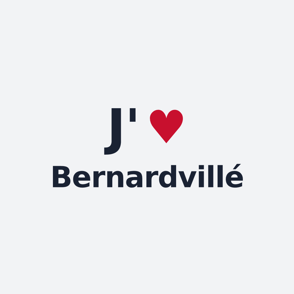 Poster personnalisé Bernardvillé — design J'aime Bernardvillé