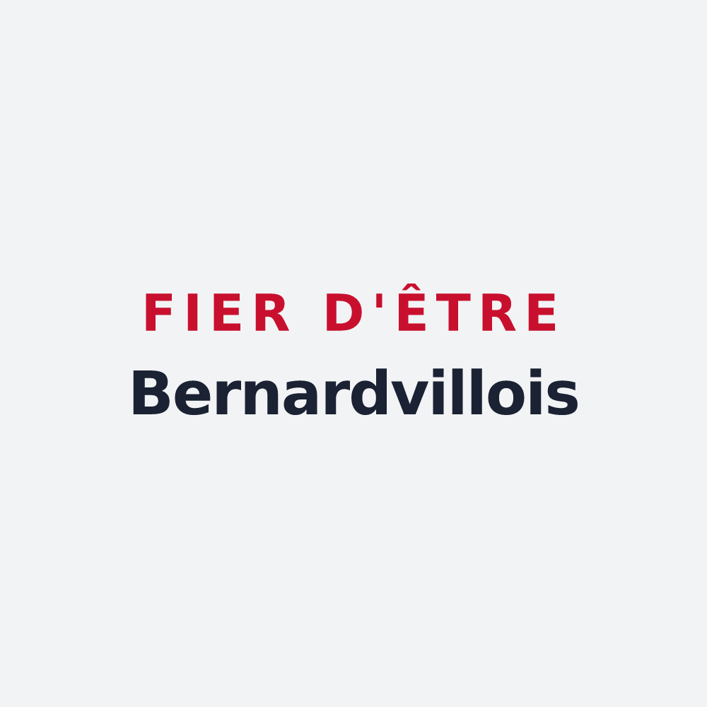 Poster « Fier d'être Bernardvillois » — design pour Bernardvillé