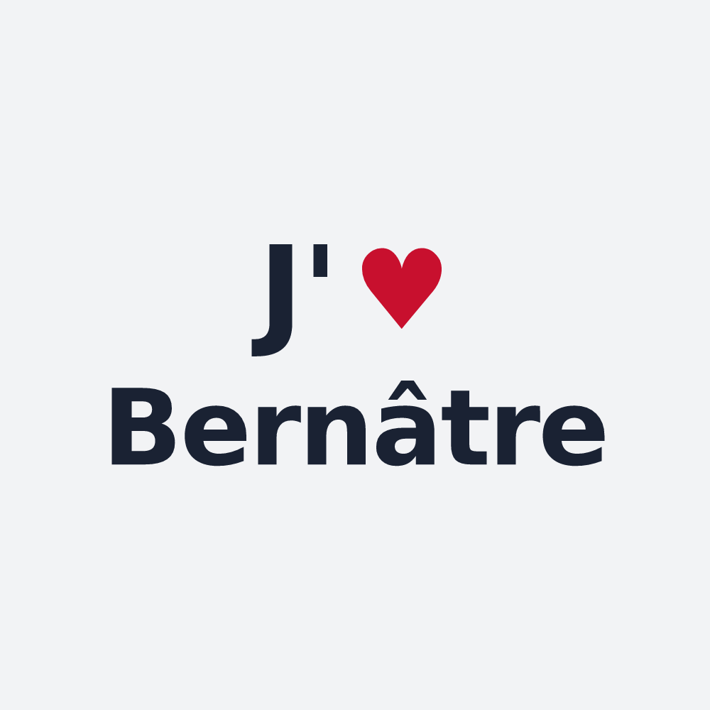 Poster personnalisé Bernâtre — design J'aime Bernâtre
